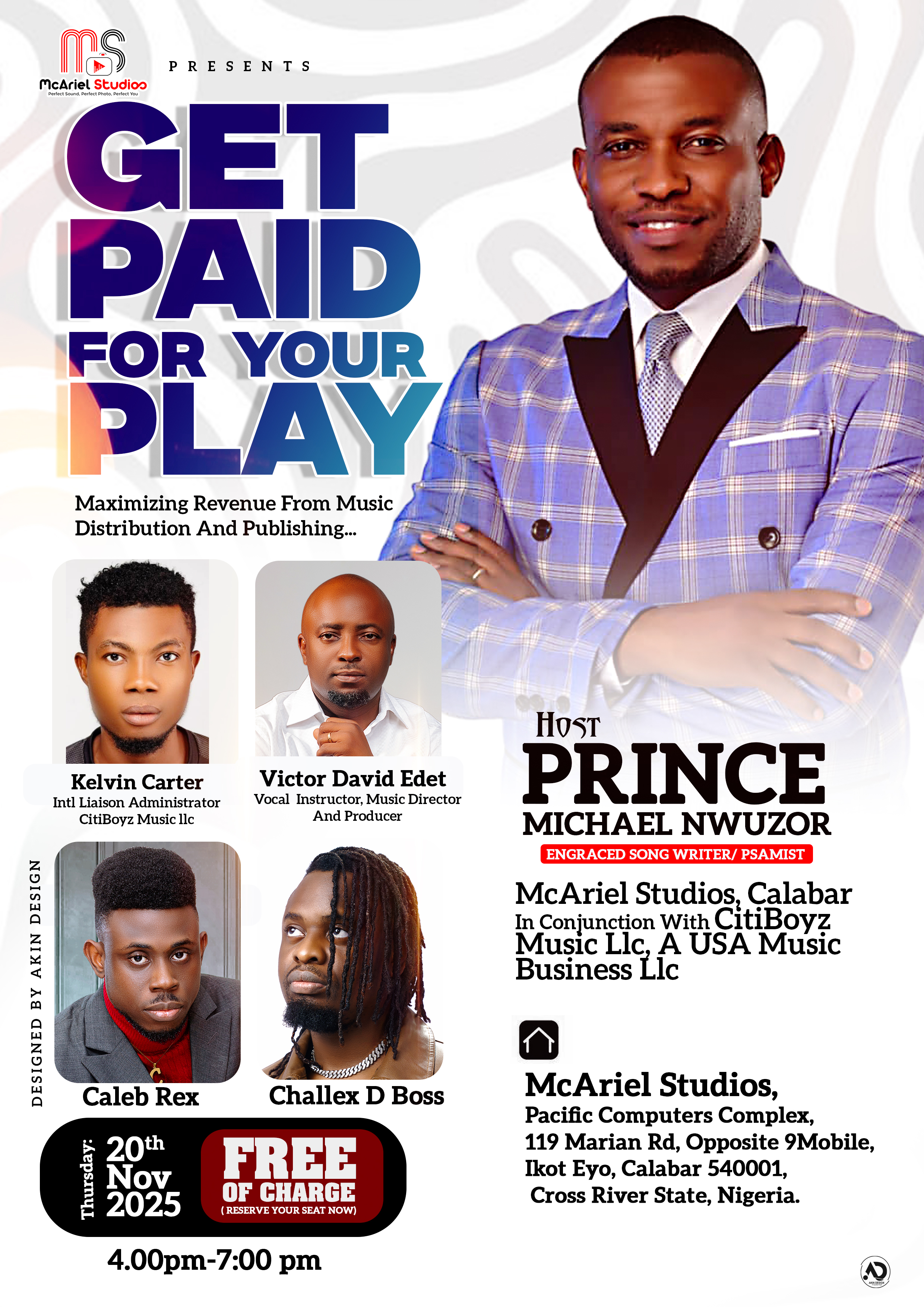 Get Paid for Your Play Event Flyer